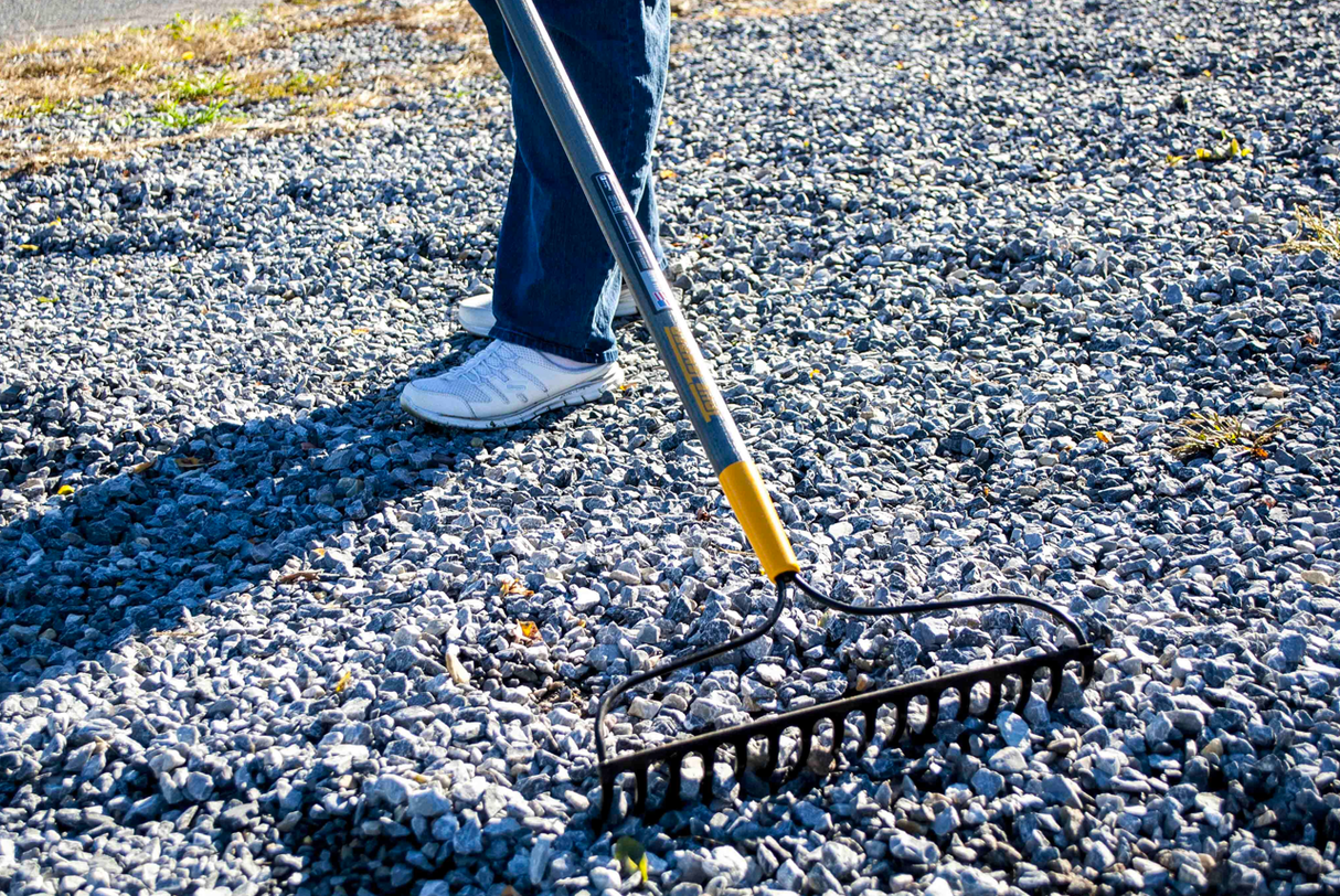 True Temper Bow Rake 16 Tooth Wood Handle