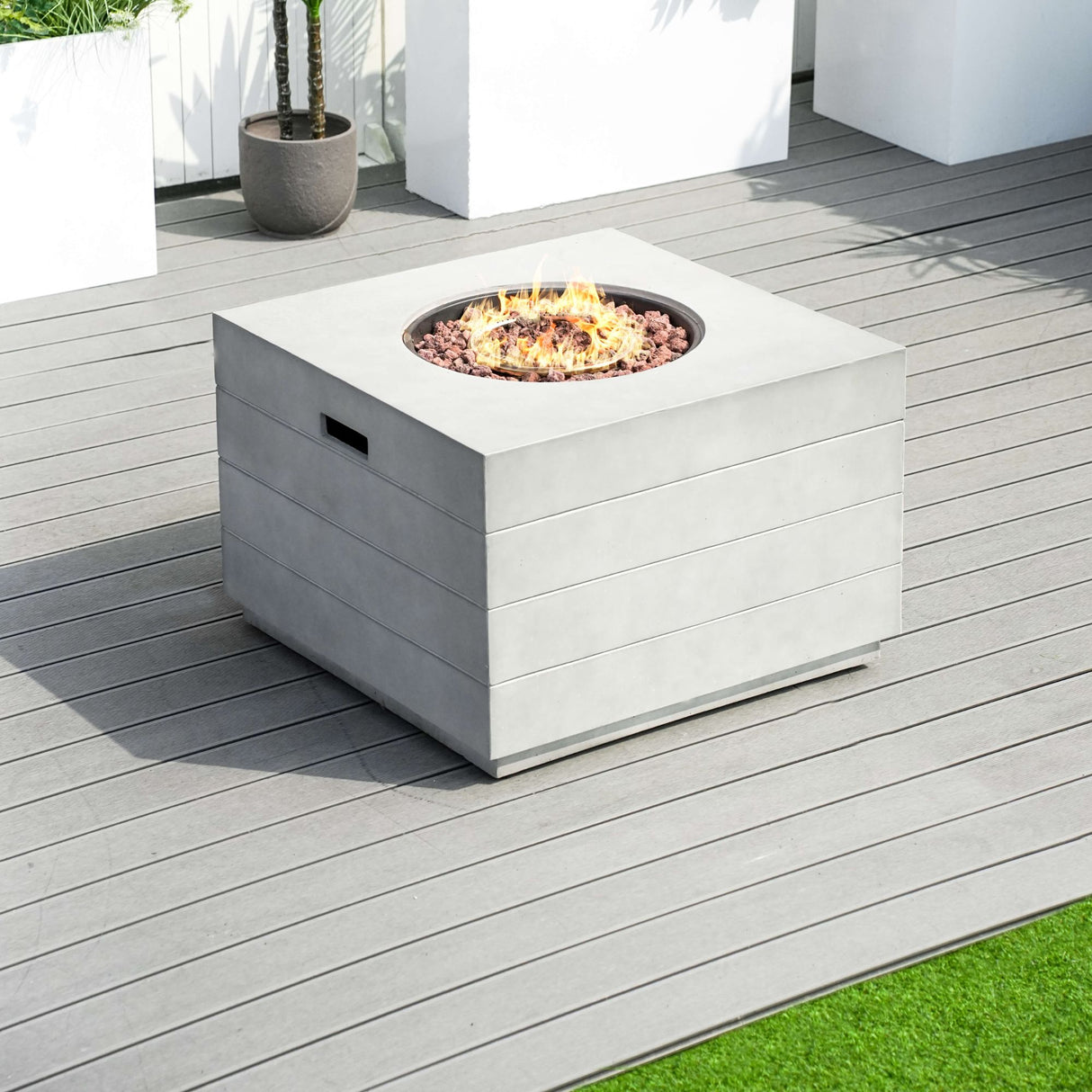Venetian Square Fire Pit Table