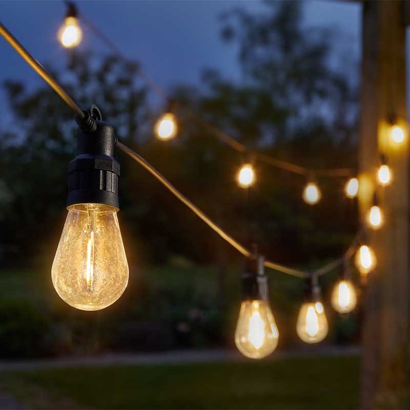 Vintage Festoon String Lights Warm White - set of 20