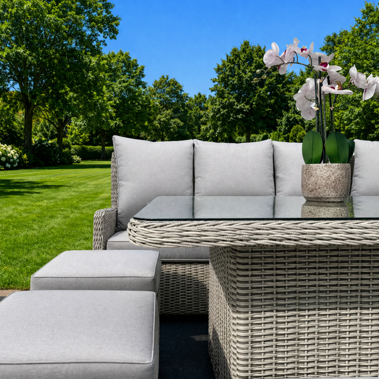 Wimbledon Premium Corner Dining Set