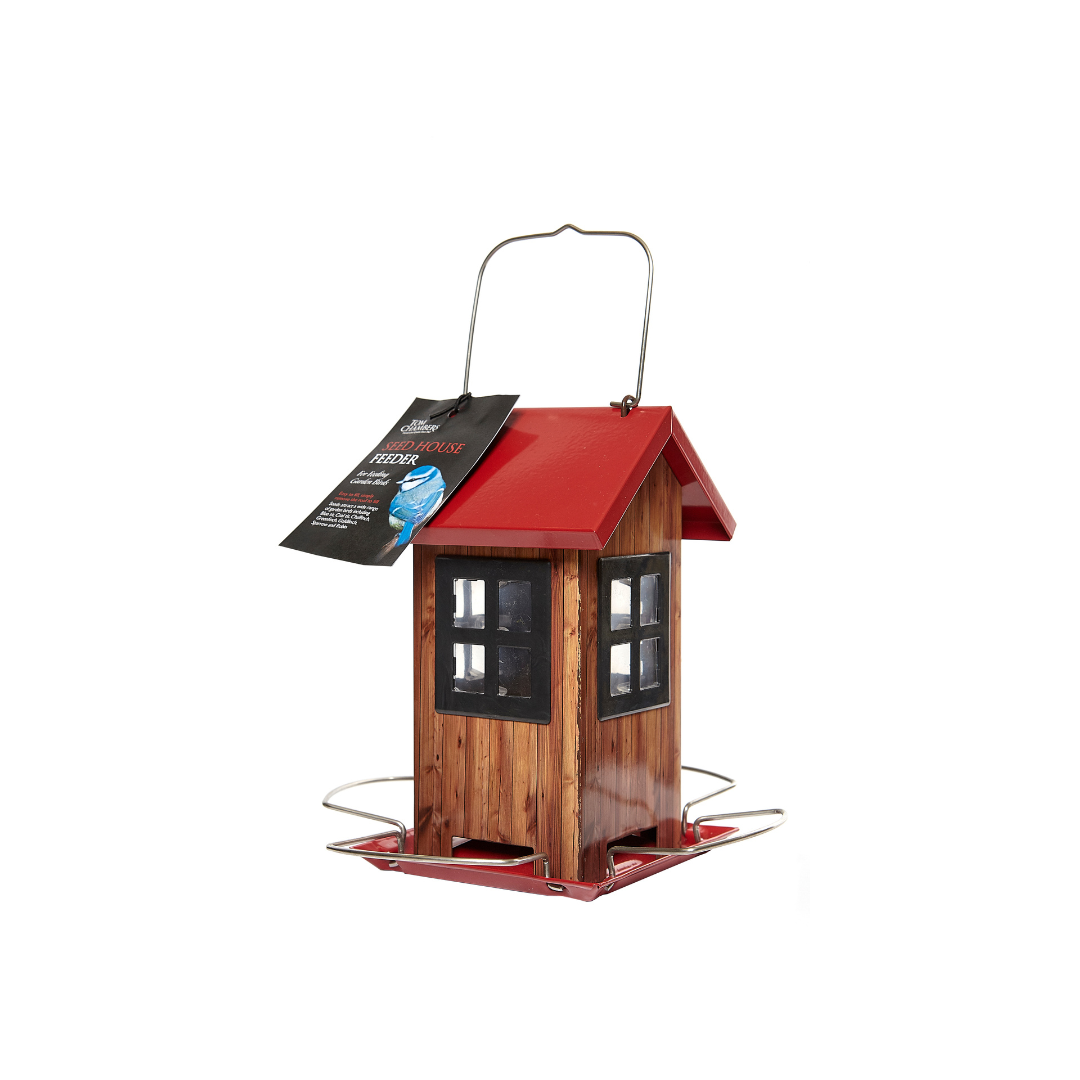 Tom Chambers Red Seed House Bird Feeder