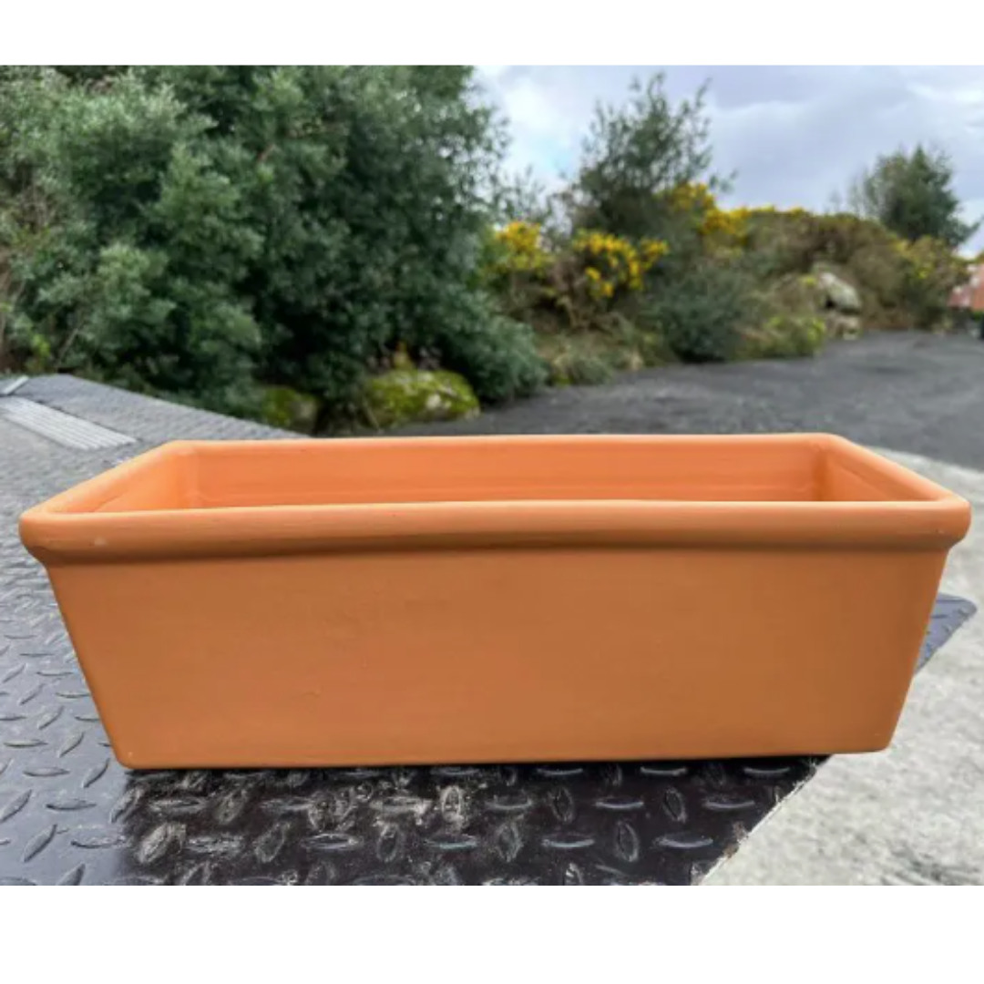 Plain Terracotta Window Box 50cm