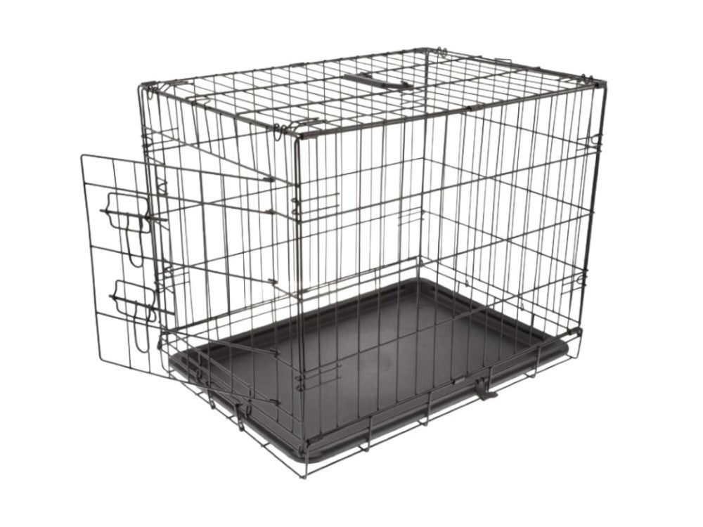 Cheeko 1 Door Fold Flat Dog Crate 107x70x77.5cm