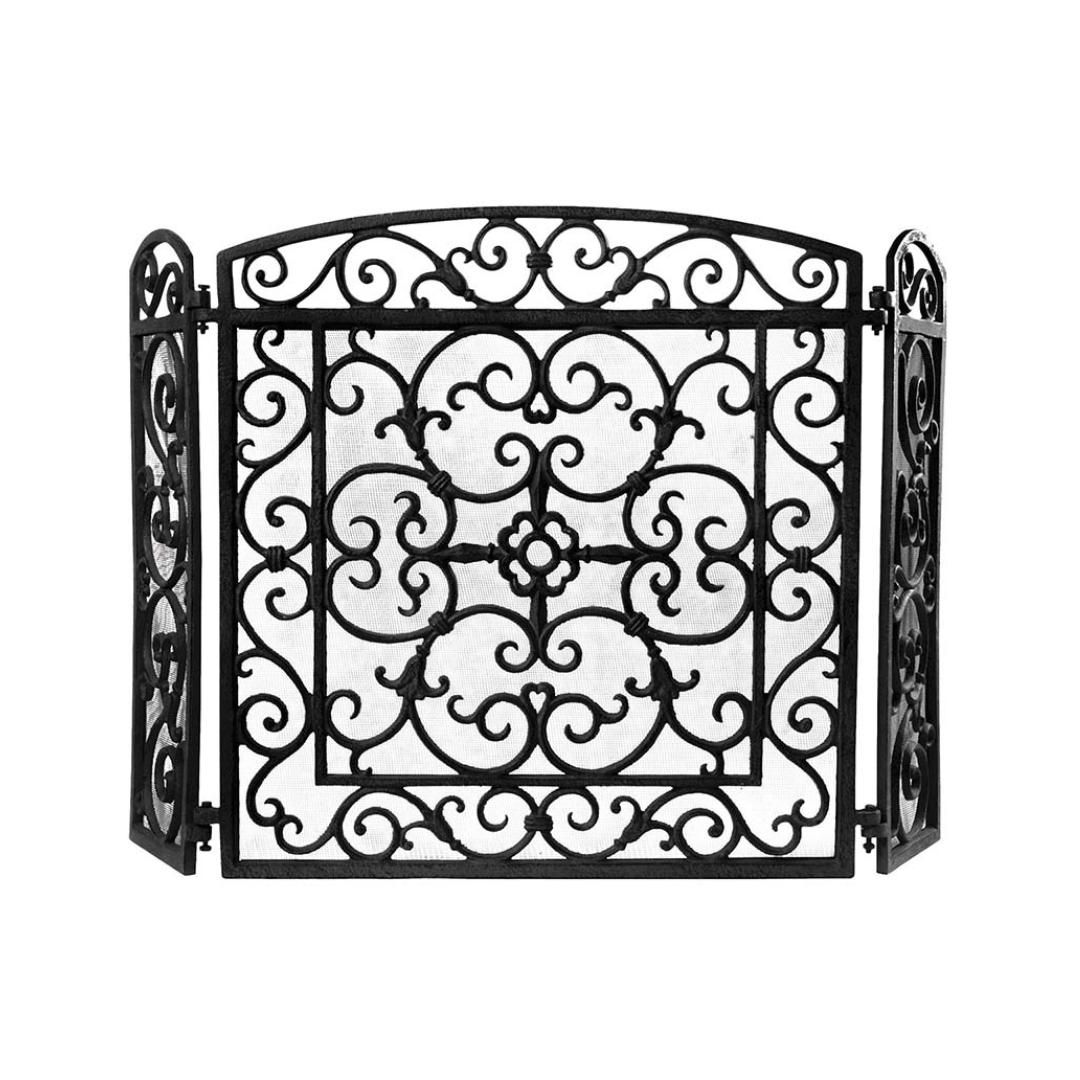 Esschert Design Fire Place Screen Black