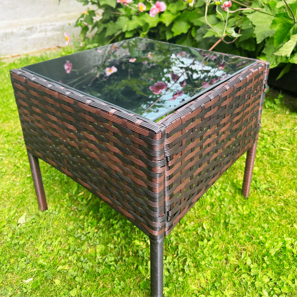 Fresco 3 Piece Rattan Coffee Set in Brown