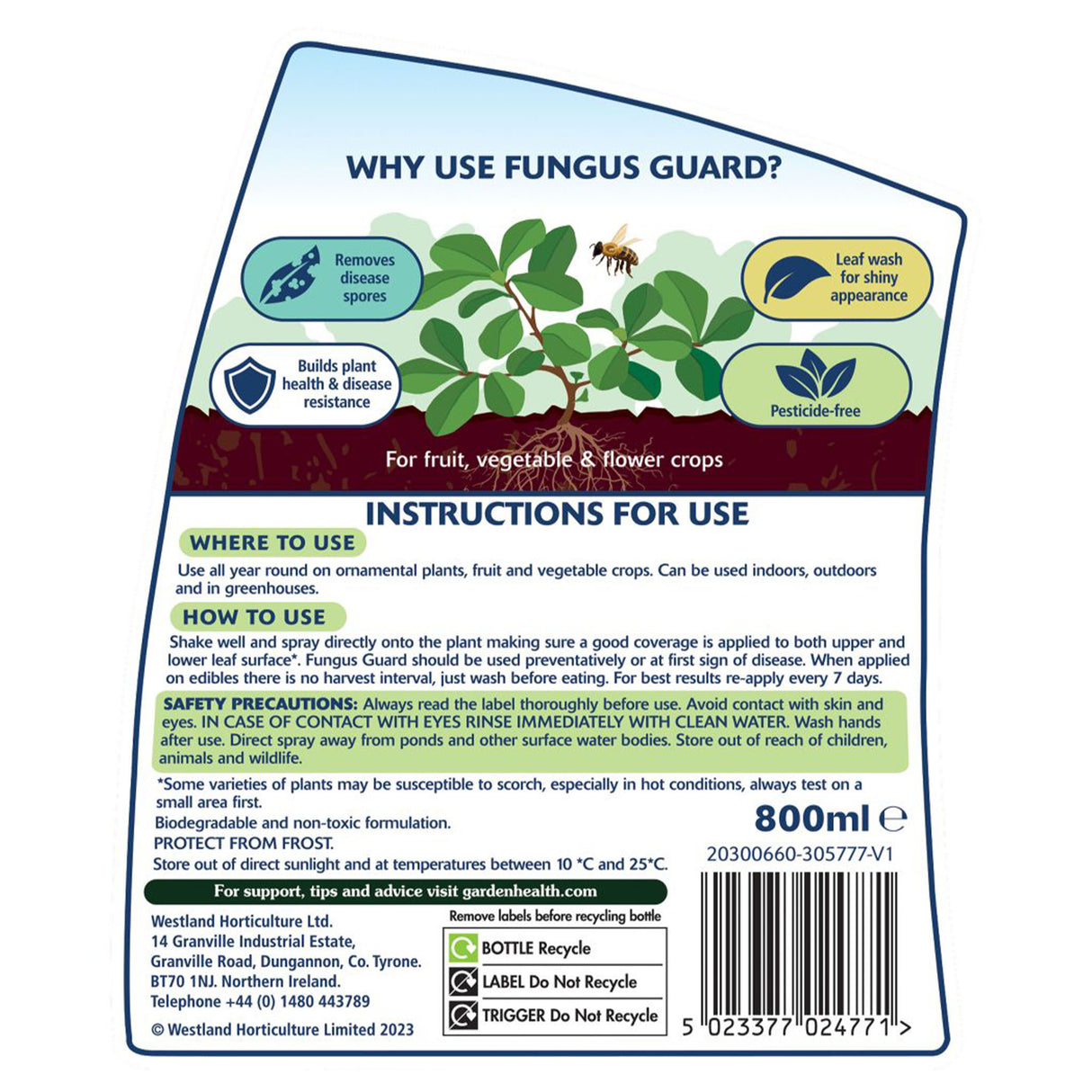 Westland Fungus Guard RTU 800ml