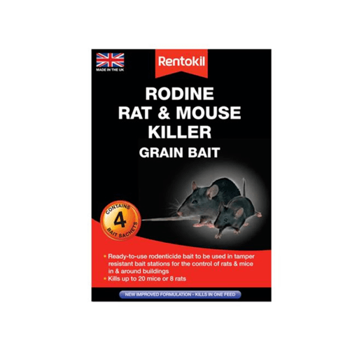 Rentokil Rat & Mouse Killer Grain Bait 6 sachets