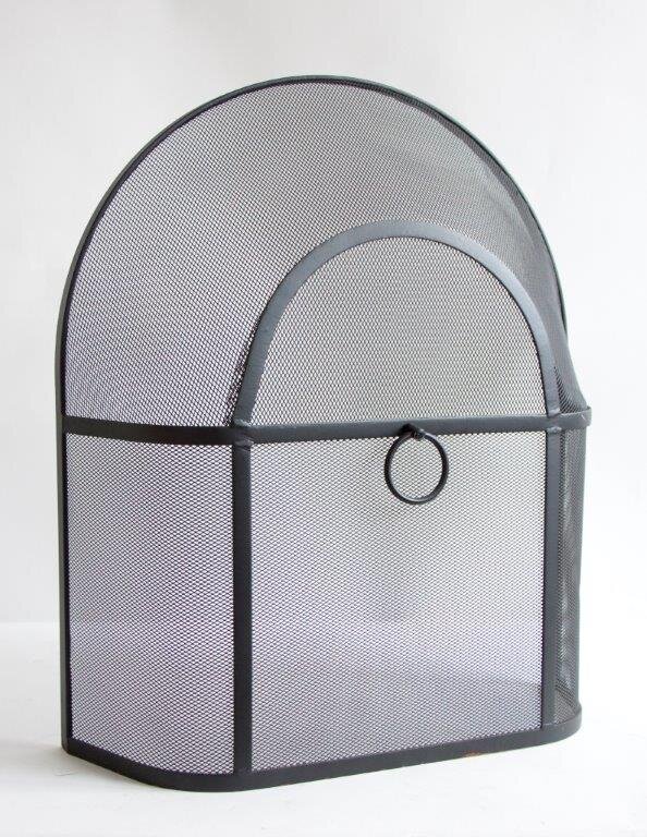 Mansion Heavy Duty Spark Guard Curved 24" Black