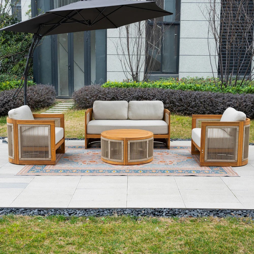 Mimo Caven 4 Seater Lounge Set With Armchairs