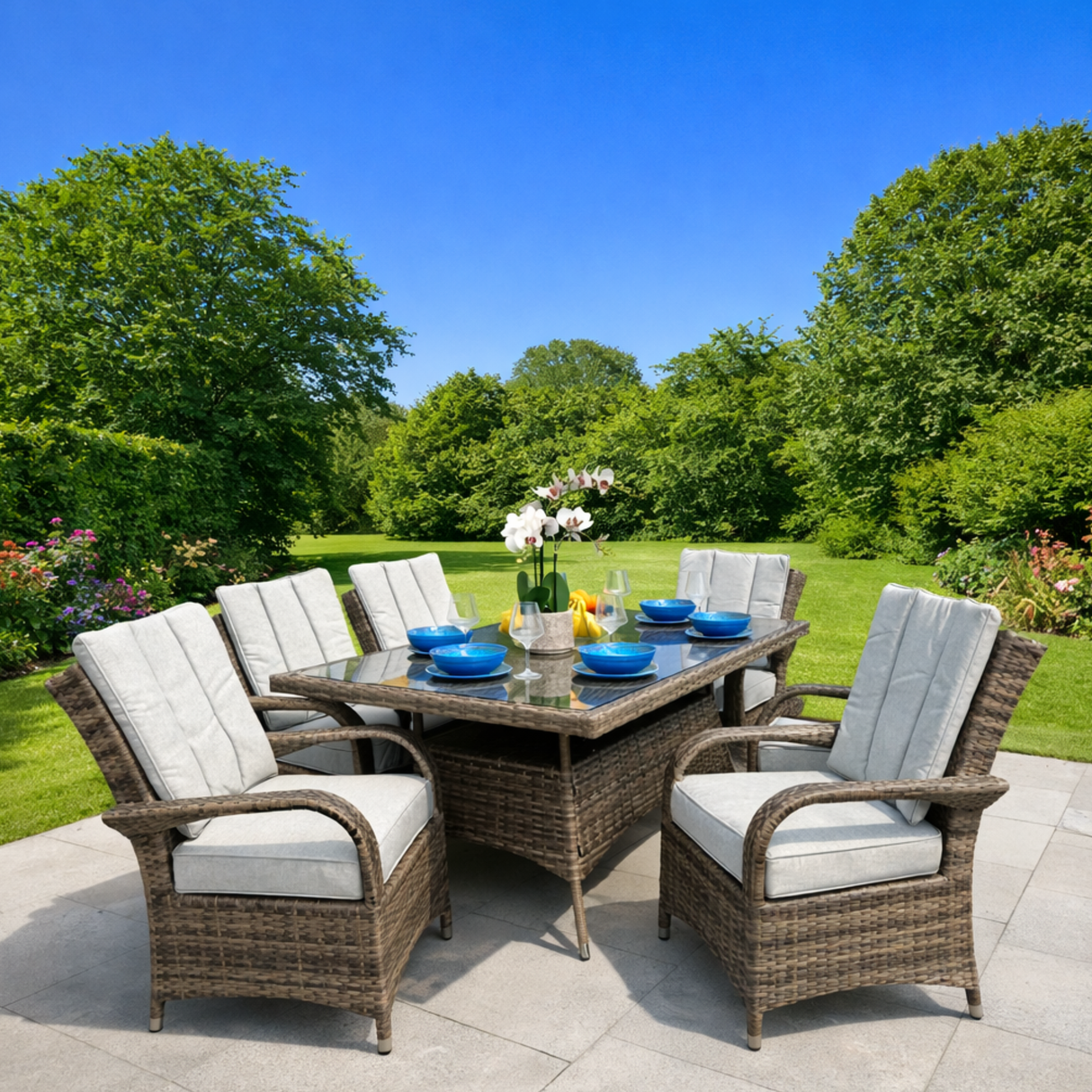 Monaco 6 Seat Outdoor Dining Set