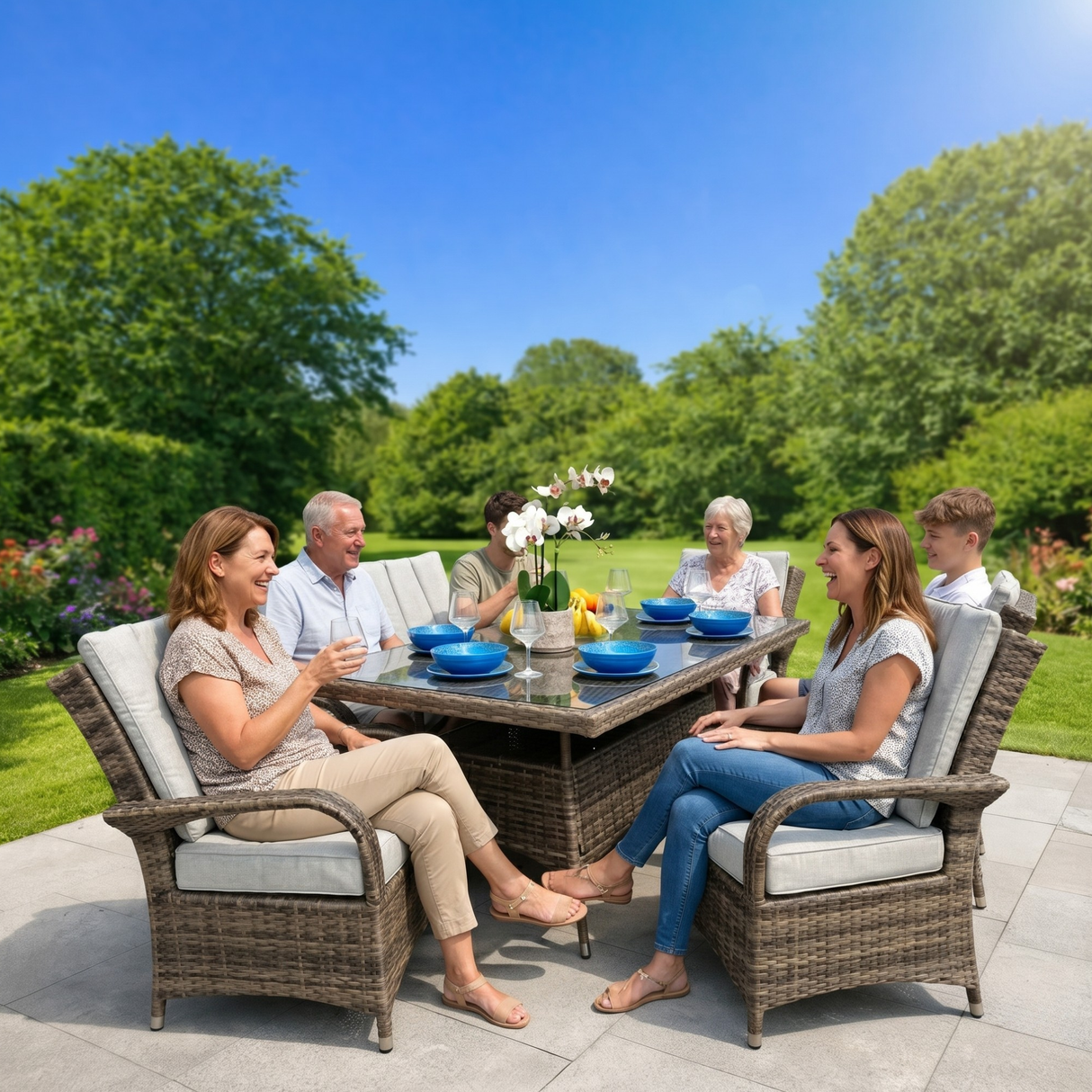 Monaco 6 Seat Outdoor Dining Set