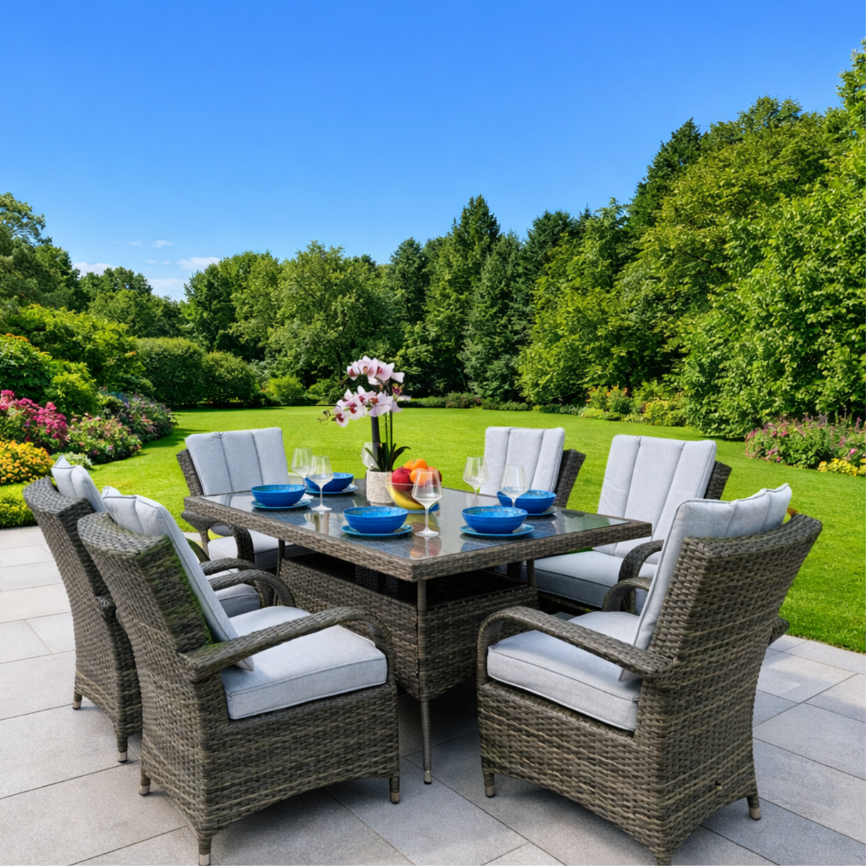 Monaco 6 Seat Outdoor Dining Set