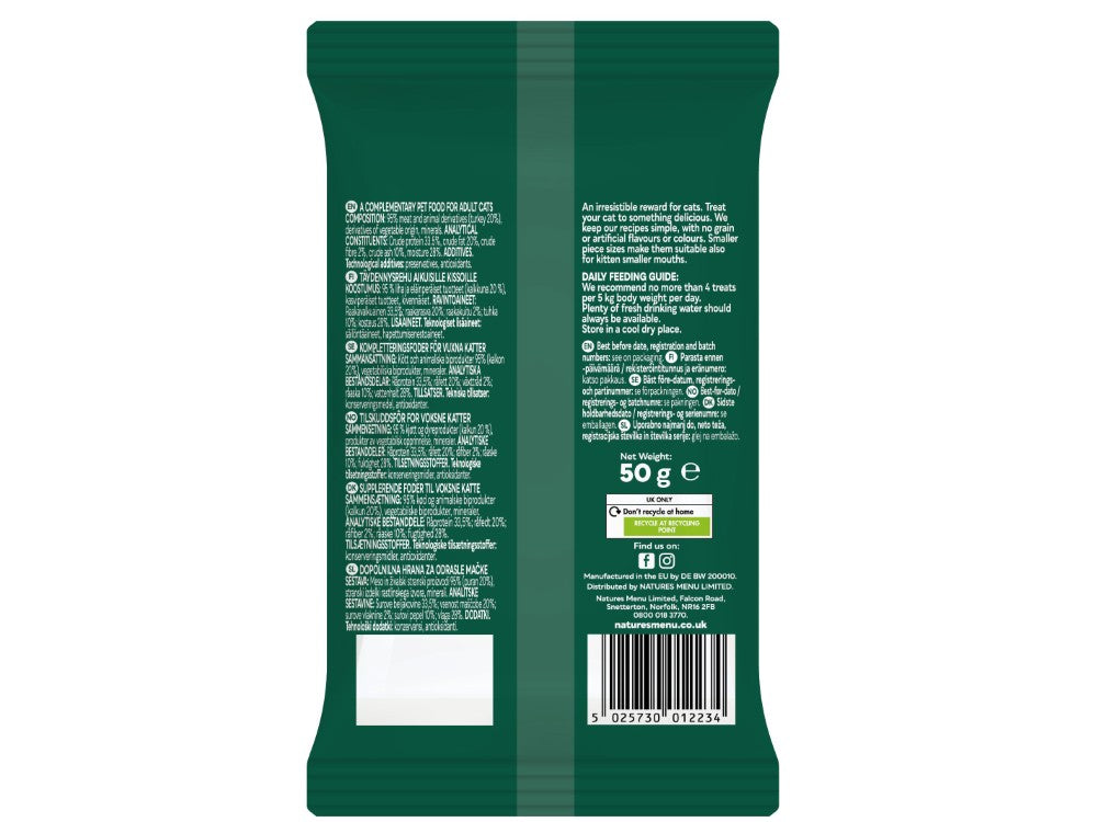 Natures Menu Cat Treats Turkey 50g