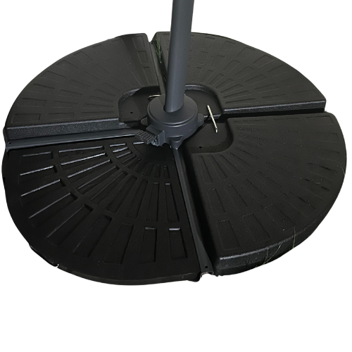 3m Deluxe Cantilever Parasol With Base in Red