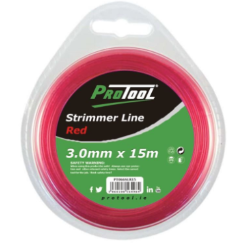 Protool Strimmer Line Red 3mm x15m
