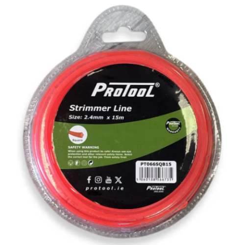 Protool Strimmer Line Square 2.4mm x15m square