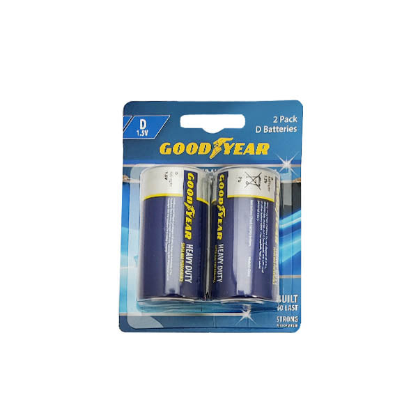 Good Year Battery Heavy Duty D Size 2 pack