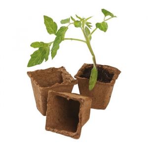 Garland 8cm Square Fibre Pots 12 pack