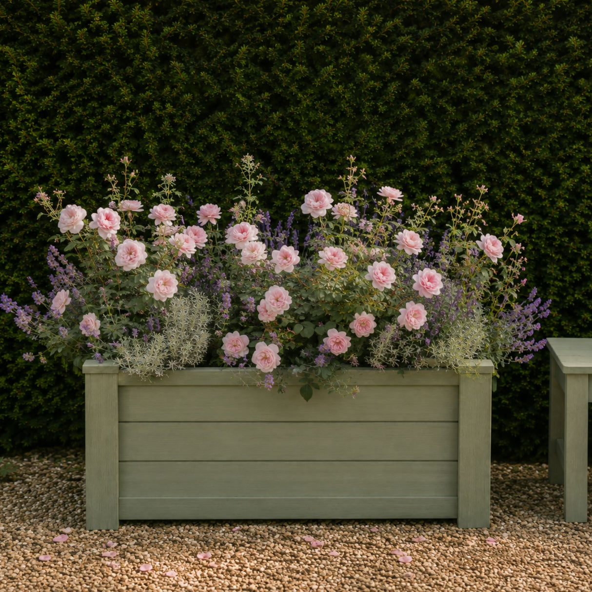 Winawood Large Rectangular Planter -Duck Egg Green