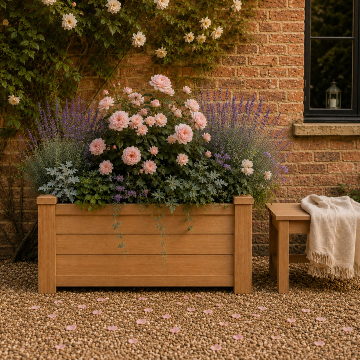 Winawood Large Rectangular Planter - New Teak