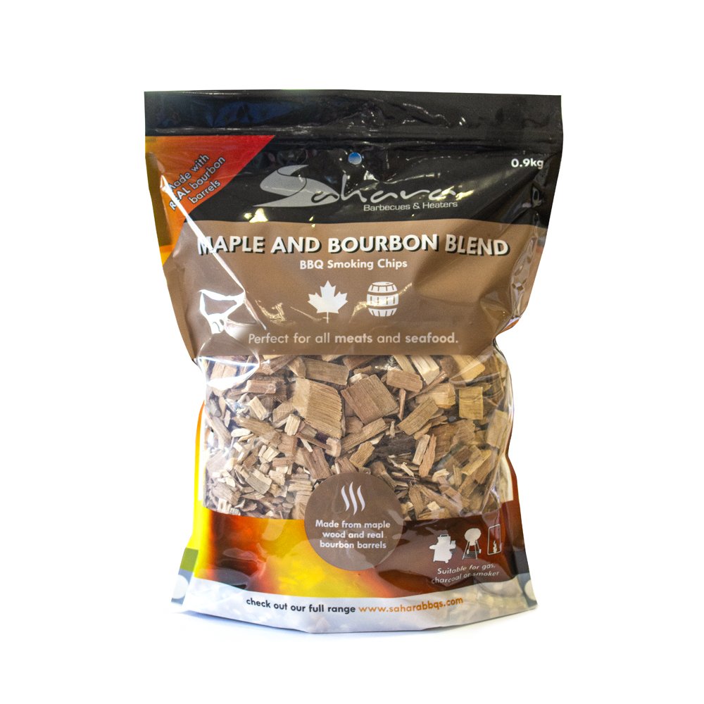 Premium Smoking Wood Chips - Maple & Bourbon