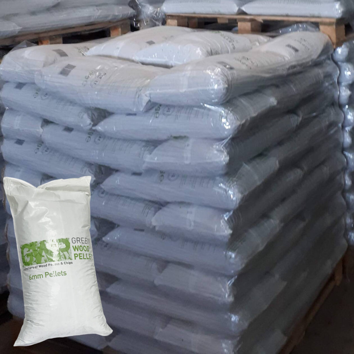 Full Pallet 66 bags of Wood Pellets 15KG