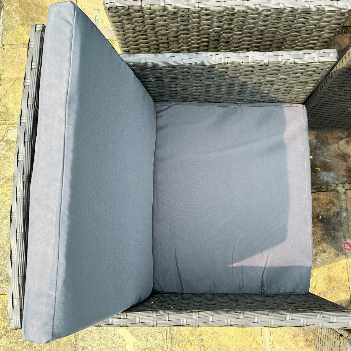 11 Piece Rattan Cube Dining Set in Grey