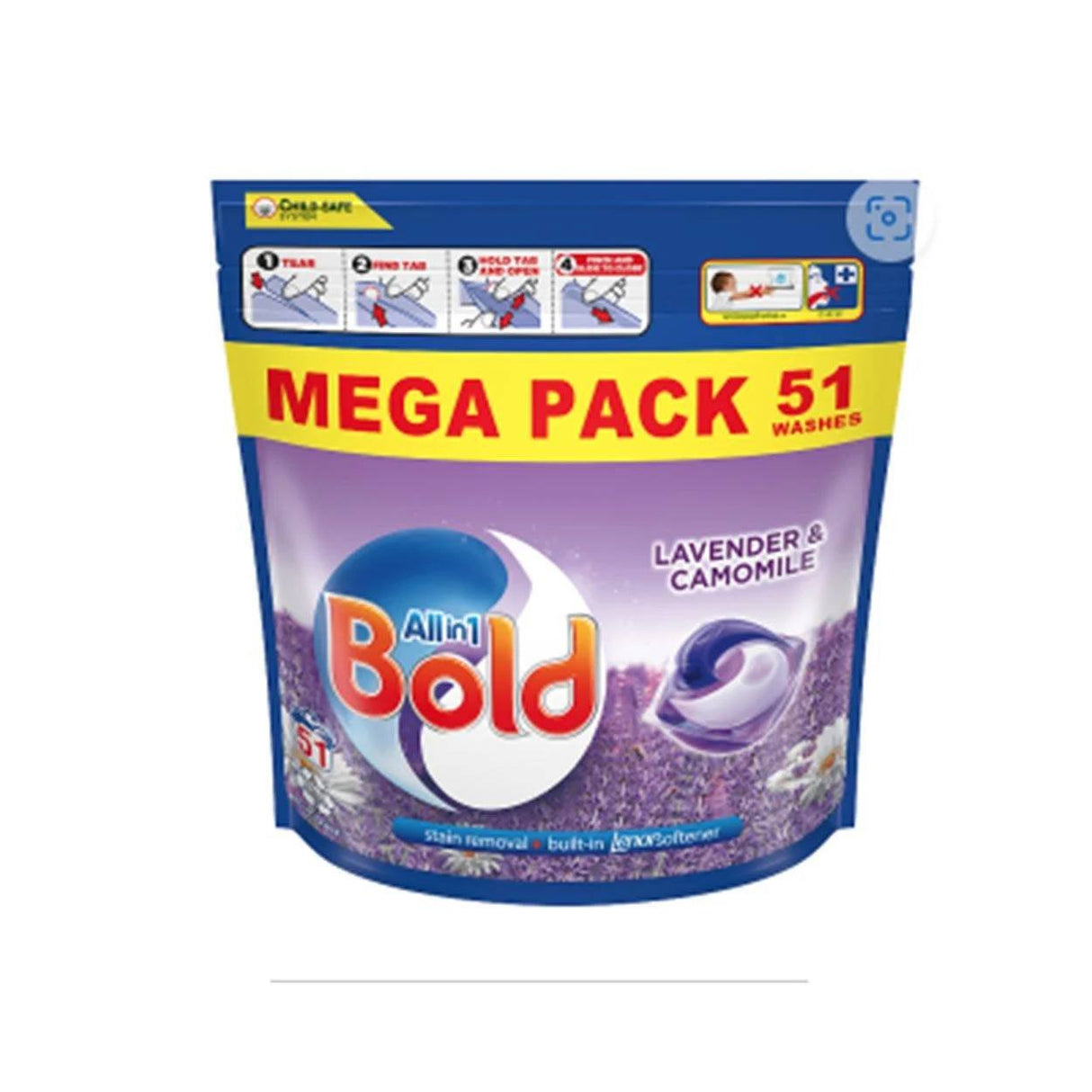 Bold All in 1 Lavender and Camomile Pods Mega Pack-51 Washes