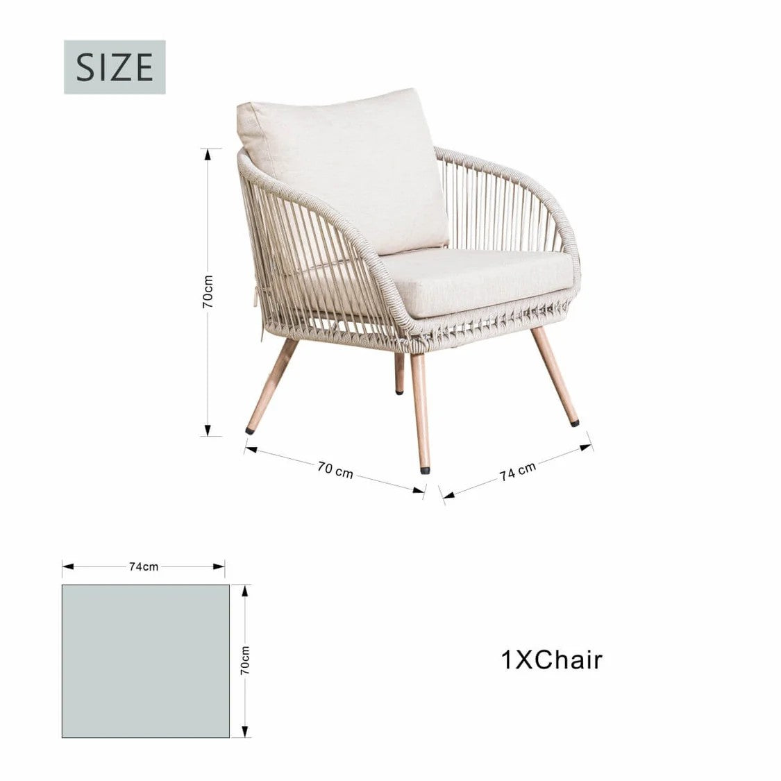 2 Seater Bistro Set
