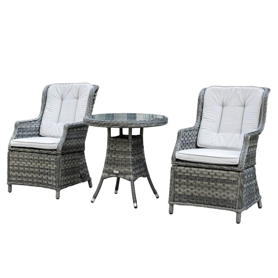 2 Seater Outdoor Dinning Set Grey