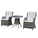 2 Seater Outdoor Dinning Set Grey