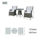 2 Seater Outdoor Dinning Set Grey