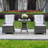 2 Seater Outdoor Dinning Set Grey