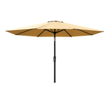 2.7m Aluminium Parasol With Tilt & Crank In Beige