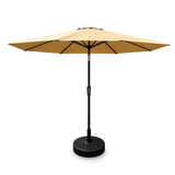 2.7m Aluminium Parasol With Tilt & Crank In Beige