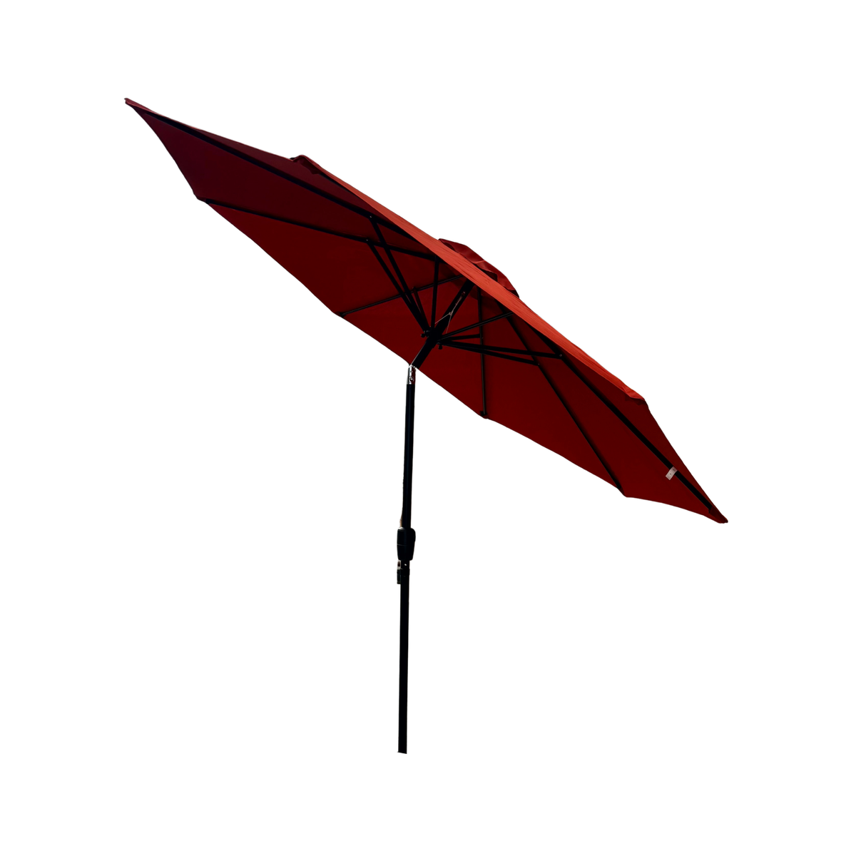 2.7m Aluminium Parasol with Tilt & Crank In Red