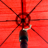 2.7m Aluminium Parasol with Tilt & Crank In Red