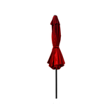 2.7m Aluminium Parasol with Tilt & Crank In Red
