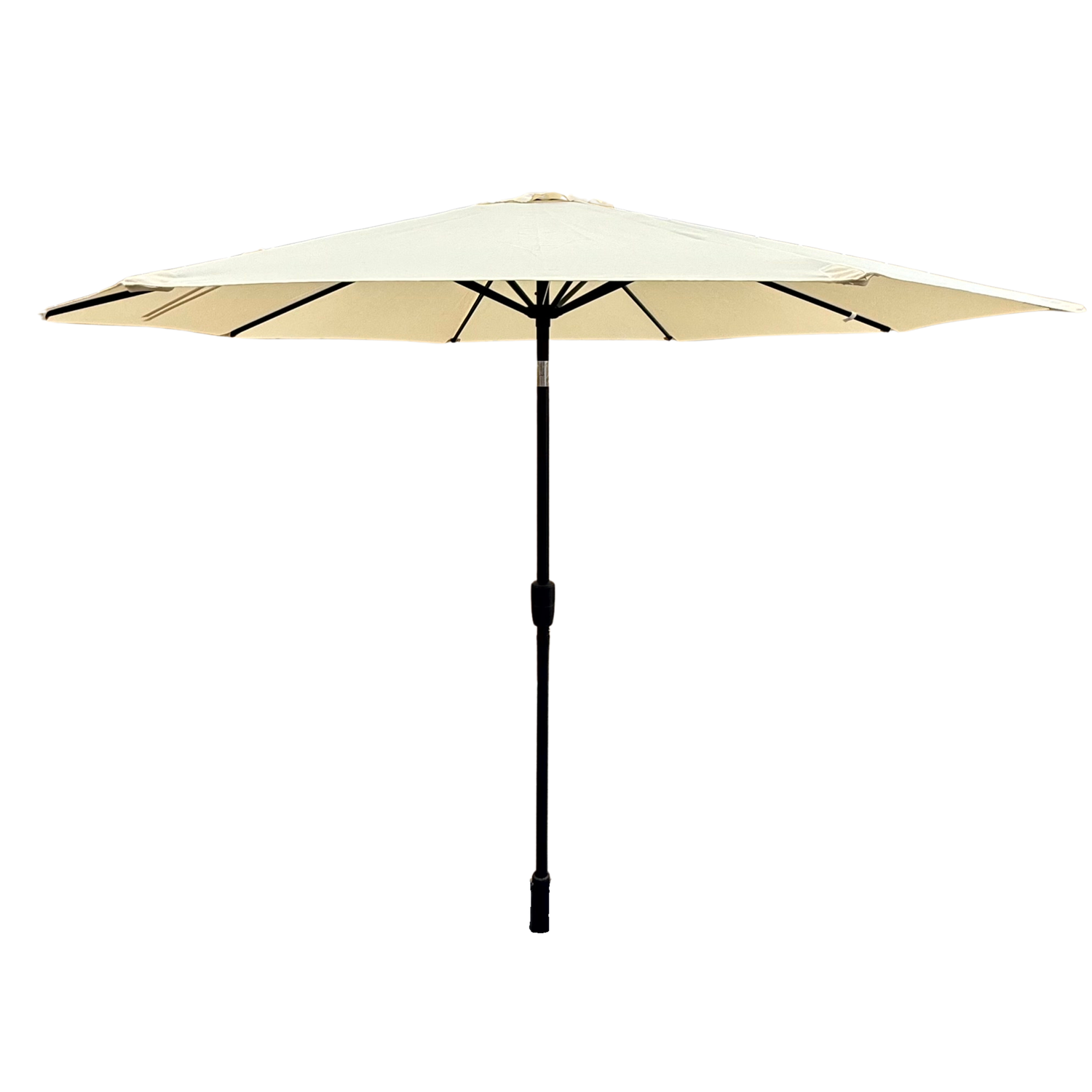 2.7m Aluminium Parasol With Tilt & Crank in Cream