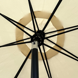 2.7m Aluminium Parasol With Tilt & Crank in Cream