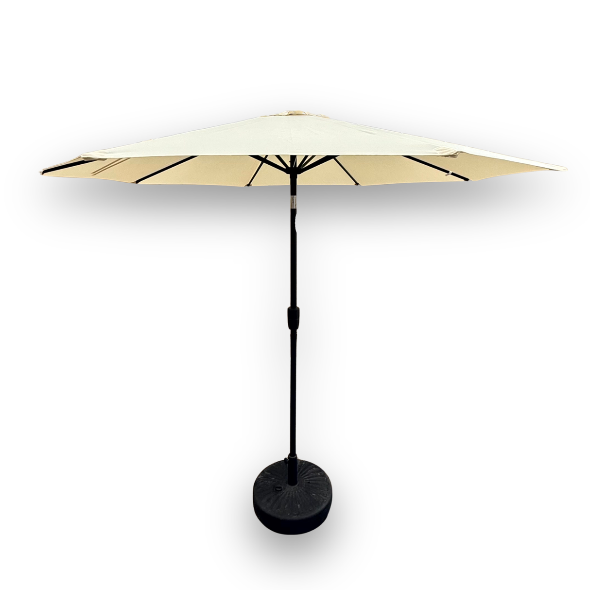 2.7m Aluminium Parasol With Tilt & Crank in Cream