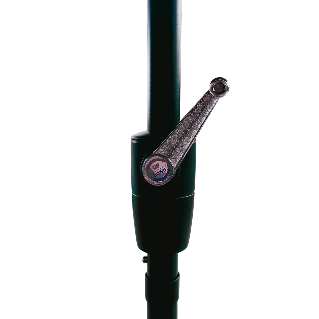 2.7m Aluminium Parasol with Tilt & Crank in Black