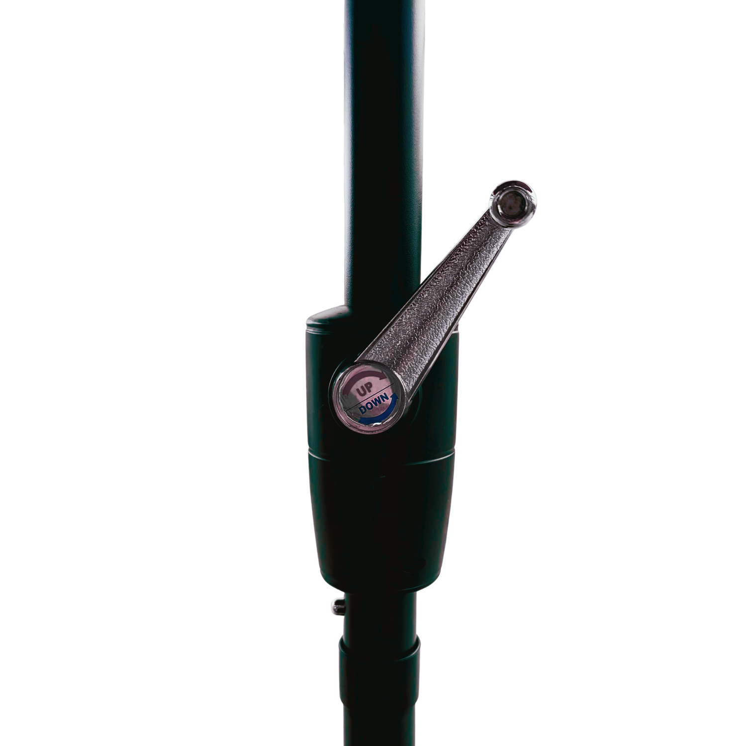 2.7m Aluminium Parasol with Tilt & Crank in Black