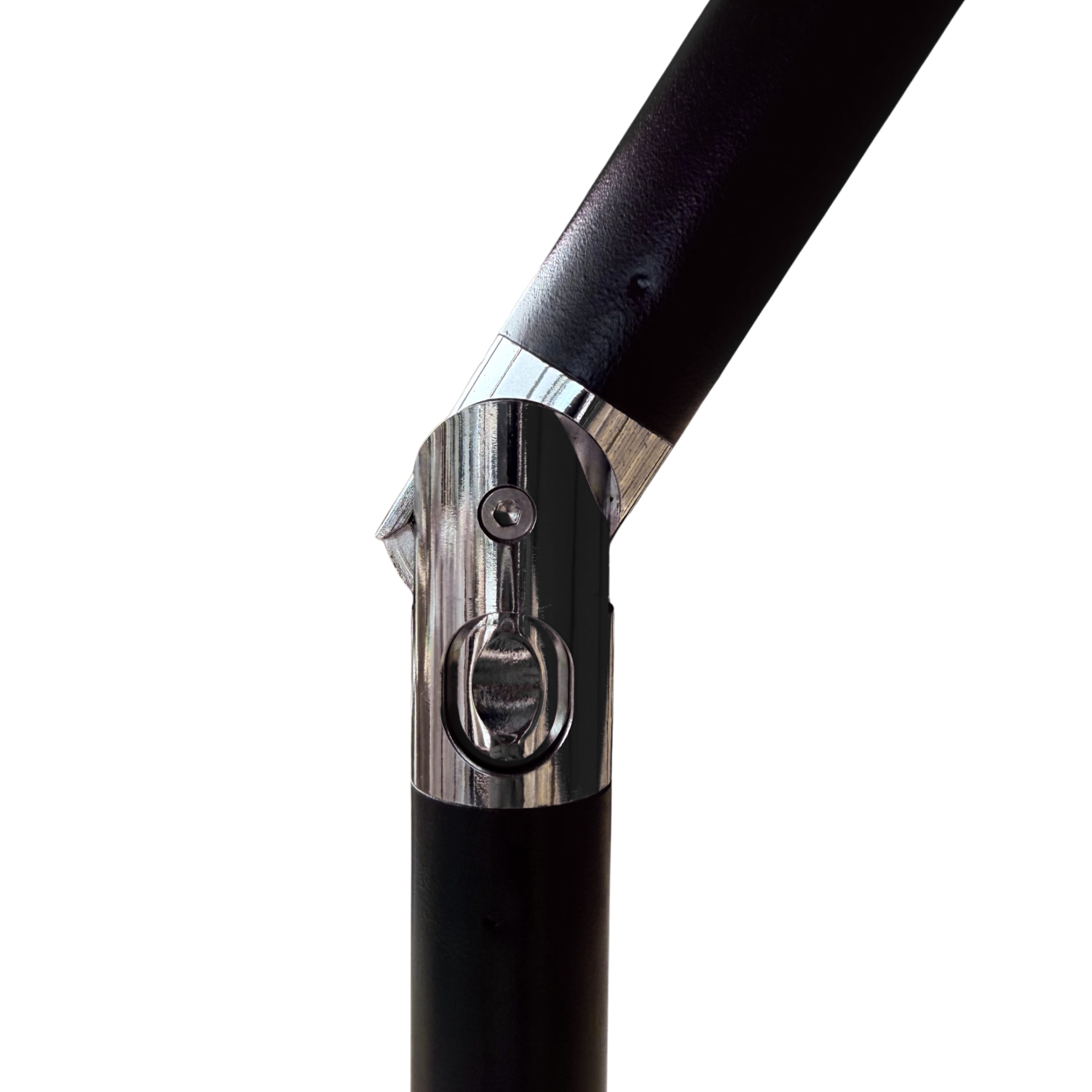 2.7m Aluminium Parasol with Tilt & Crank in Black