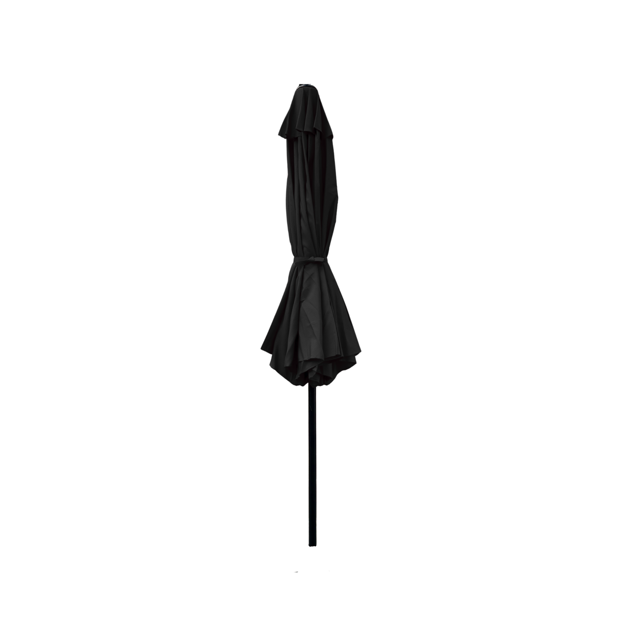 2.7m Aluminium Parasol with Tilt & Crank in Black
