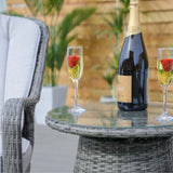 Rattan Bistro 3 Piece Set - Grey