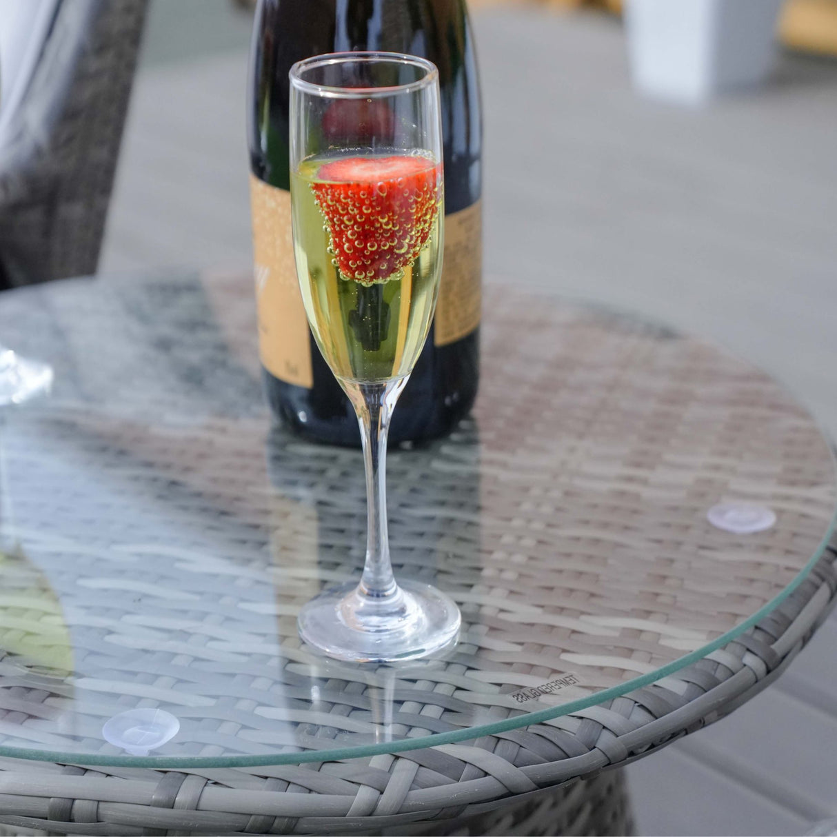 Rattan Bistro 3 Piece Set - Grey