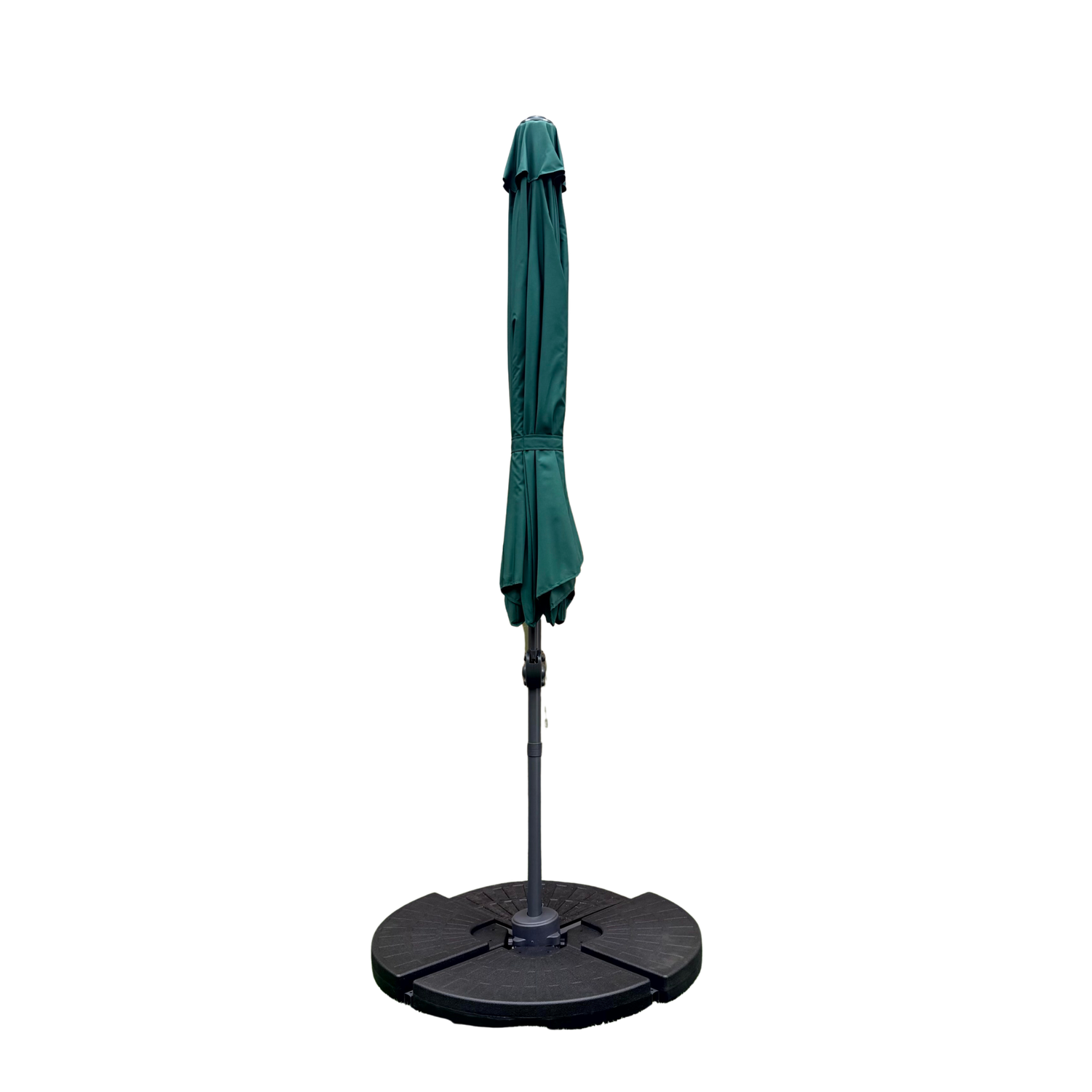 3m Deluxe Cantilever Parasol With Base in Green