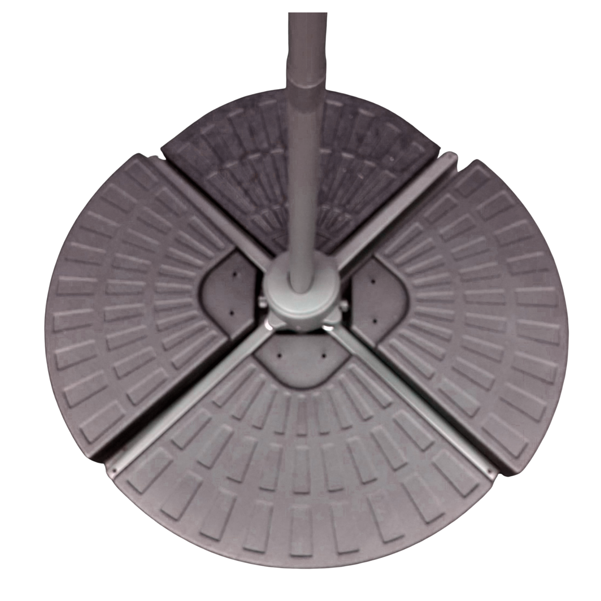3m Deluxe Cantilever Parasol With Base in Taupe