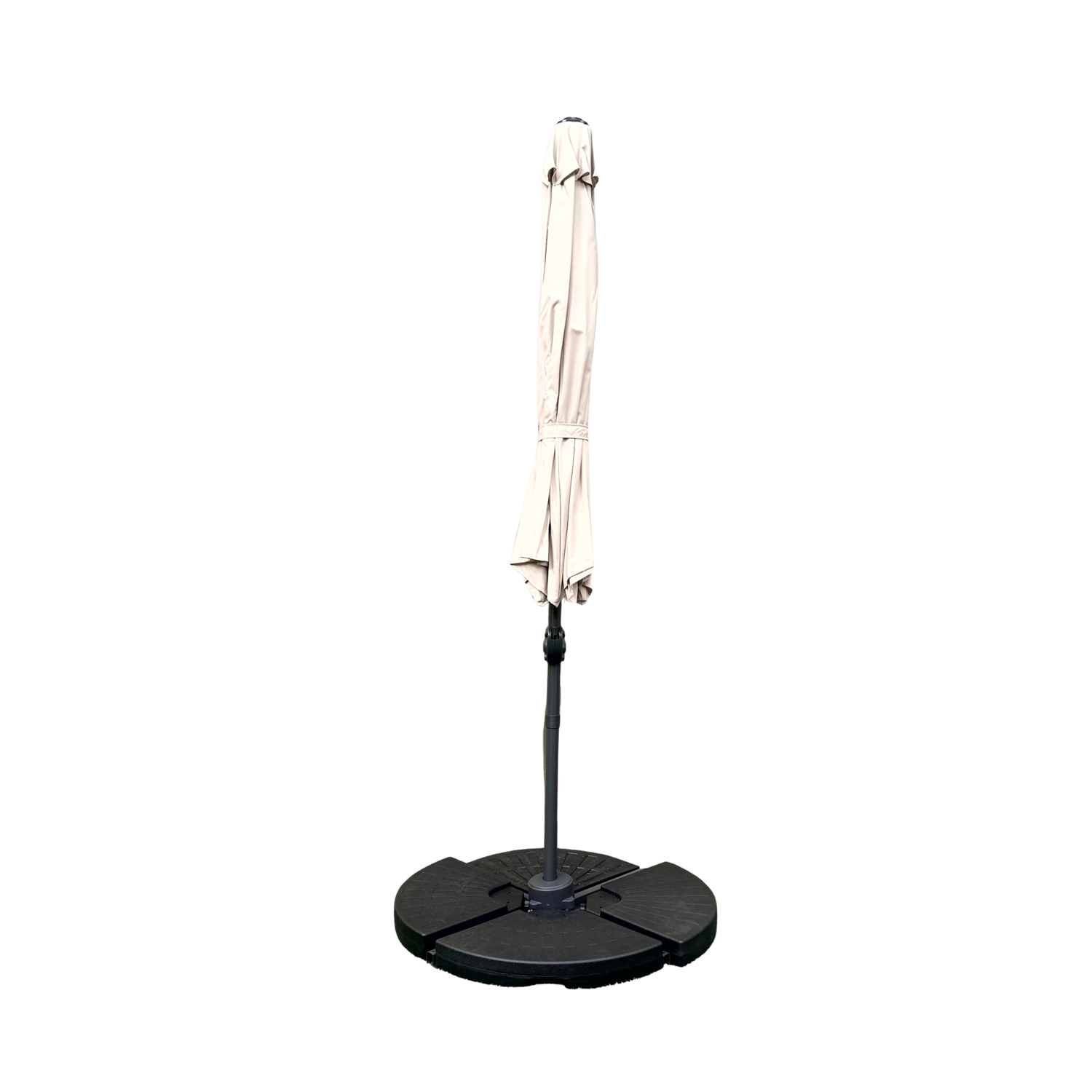 3m Deluxe Cantilever Parasol With Base in Taupe